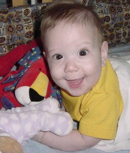 Andrew, our adopted special needs son, about 13 years ago