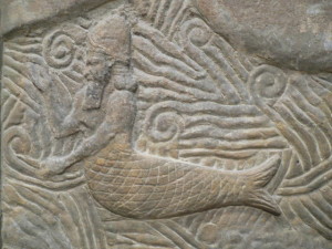 Louvre-Museum-sumerian-carving-of-a-merman