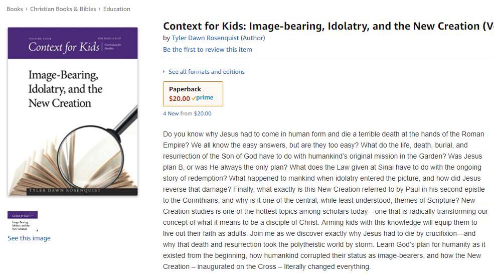 Context for Kids Volume 4 Now Available!