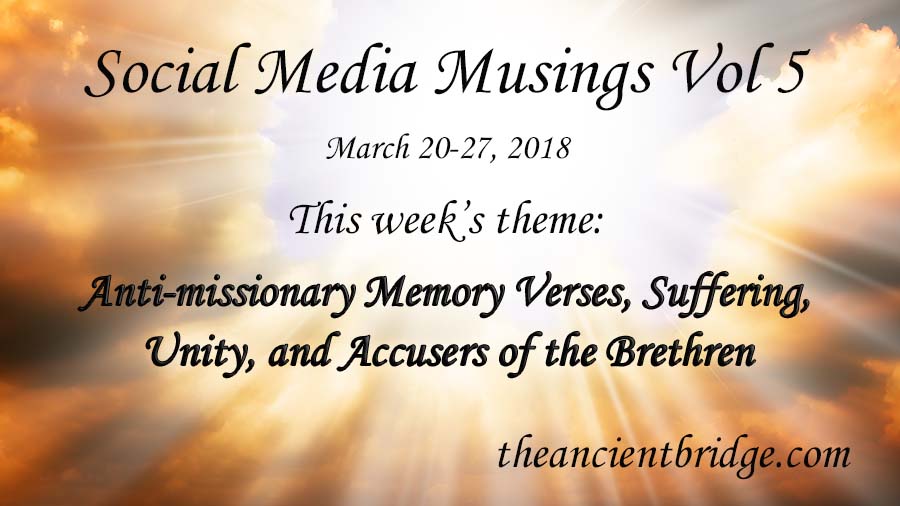 Social Media Musings March 20-27 2018