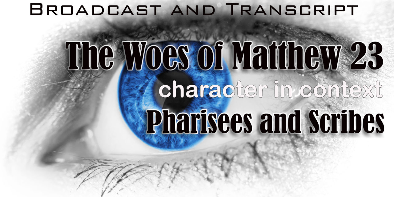 Episode 13: Pharisees and Sadducees and Scribes, OH MY!