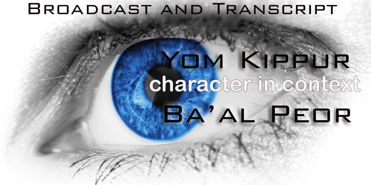 Episode 28: Yom Kippur and Ba’al Peor Broadcast and Transcript