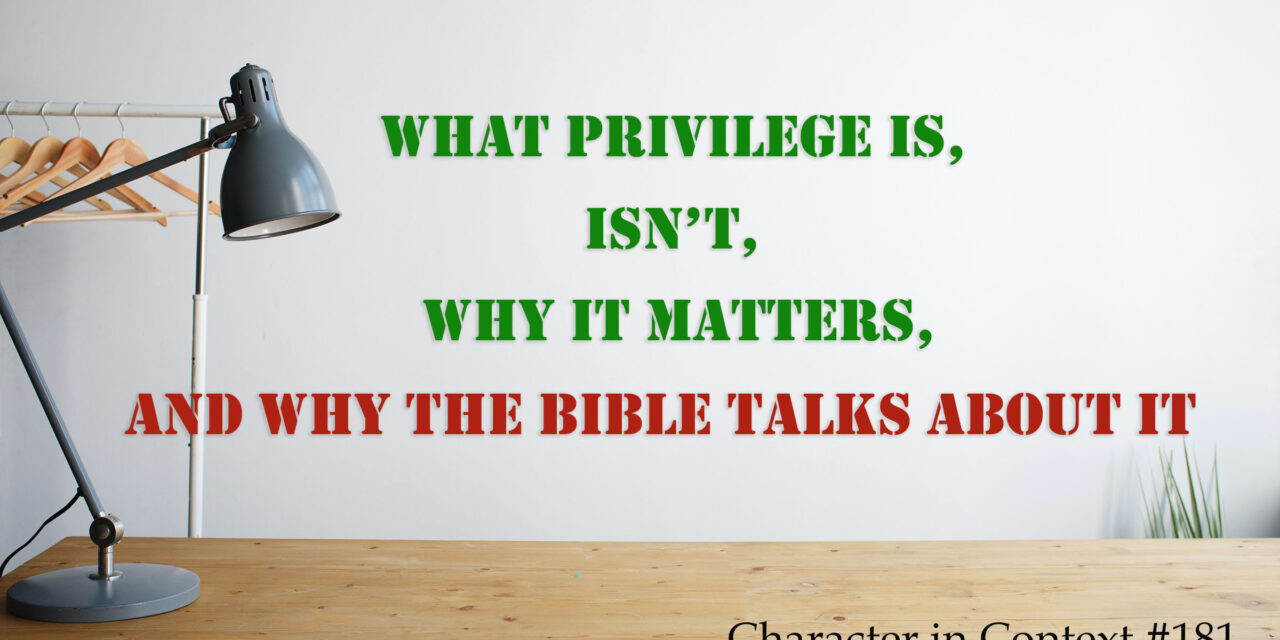 Episode 181: Privilege–what it is, isn’t, and why it matters