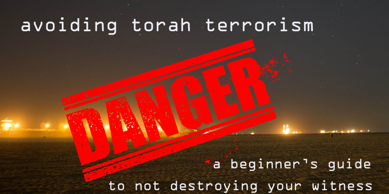 Episode 140: Avoiding ”Torah Terrorism”–a beginner’s guide to not destroying your witness (and your family)